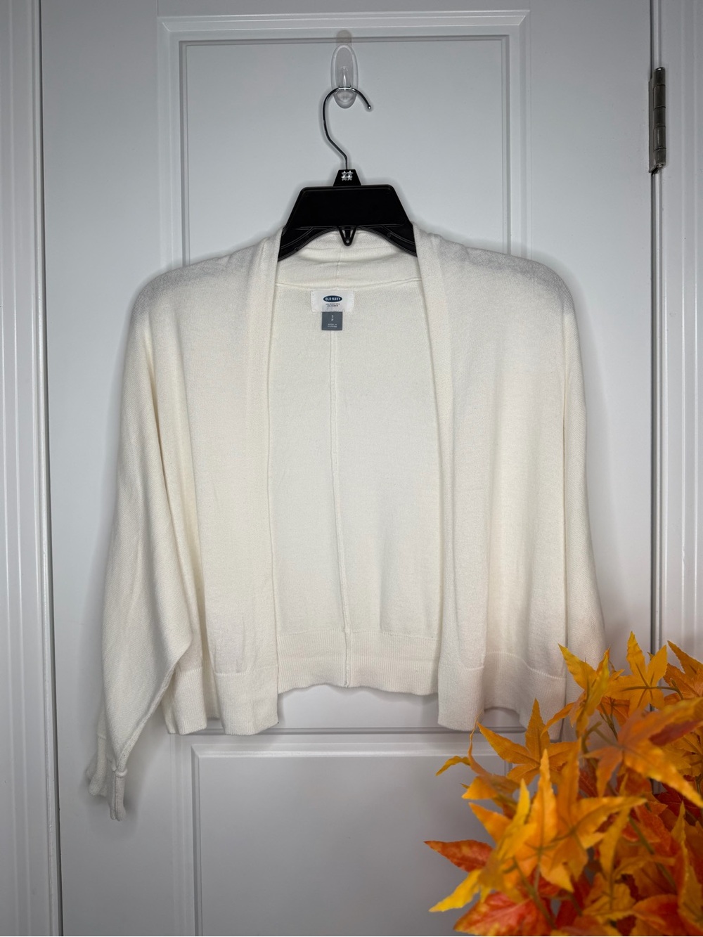 Old Navy Women's Off-White Open-Front Cardigan